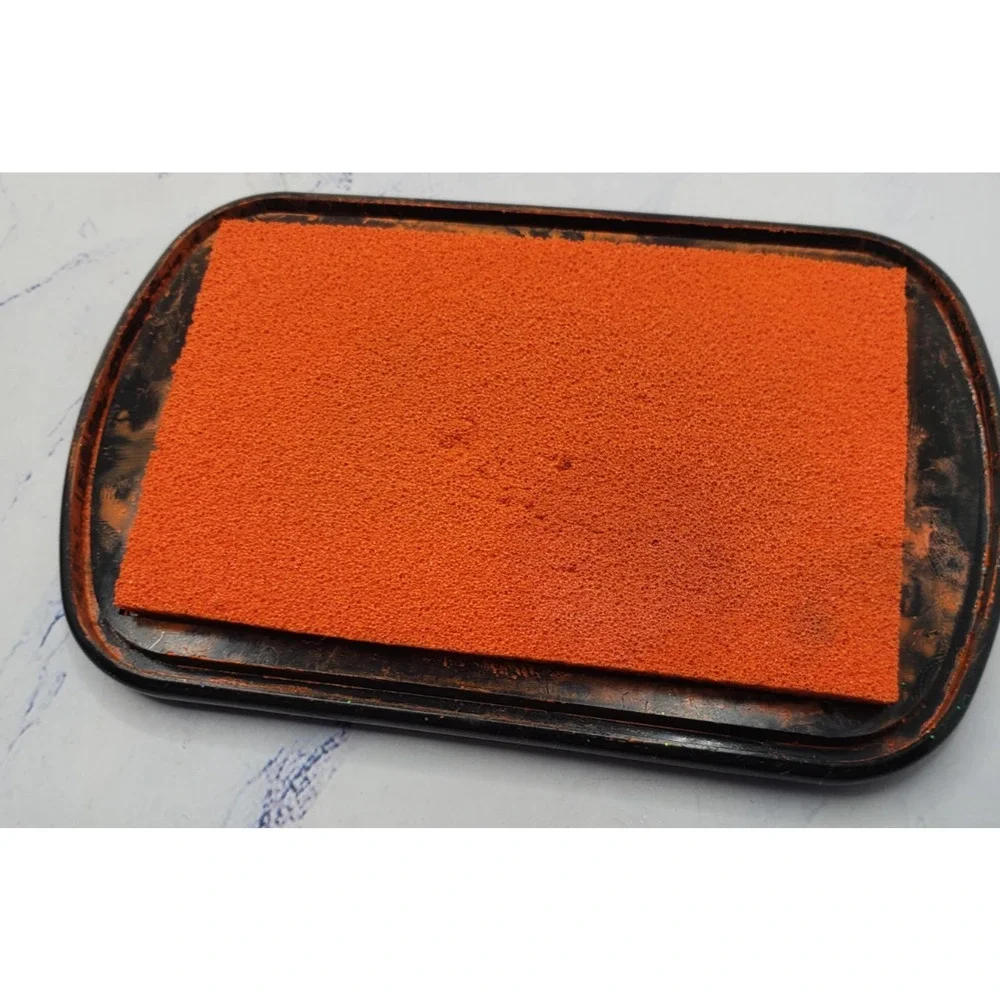 Lot Of 3 Stamp Pads For Scrapbooking Paper Crafts Orange Brown and Pink